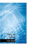 Choix de Lettres