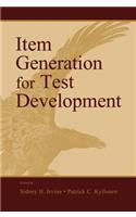 Item Generation for Test Development