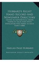 Hubbard's Right Hand Record And Newspaper Directory