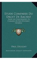 Etude Comparee Du Droit de Rachat