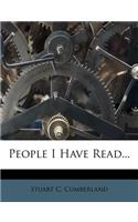 People I Have Read...