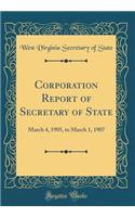 Corporation Report of Secretary of State