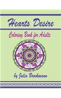 Hearts Desire: Coloring Book for Adults