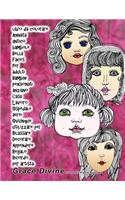 libro da colorare Annata antico bambole Bella Faces Per adulti Bambini pensionati anziano Casa Lavoro Ospedale aerei Ovunque utilizzare per Rilassare Decorare Appendere Regalo Ricordo per artista Grace Divine