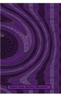 Purple Swirl Abstract Notebook