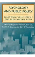 Psychology and Public Policy