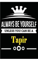Always be Yourself Unless you Can Be A Tapir