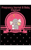 Pregnancy journal & baby elephant welcome