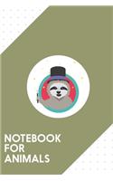 Notebook for Animals: Dotted Journal with Magican Sloth with wand Design - Cool Gift for a friend or family who loves wizard presents! - 6x9" - 180 White dotted pages - Y
