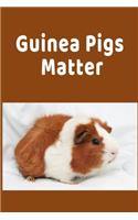 Guinea Pigs Matter: Inspiring Funny Guinea Pigs Gift Colorful Writing Journal, 6X9 120 Pages