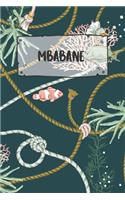 Mbabane: Ruled Travel Diary Notebook or Journey Journal - Lined Trip Pocketbook for Men and Women with Lines