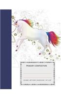 Primary Composition: College Ruled - 110 pages - 7.44 X 9.69". SOFT COVER(3 Unicorn)