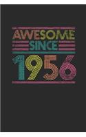 Awesome Since 1956: Small Lined Notebook - Birthday Gift or Anniversary Gift Idea