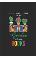 I Just Want To Work In My Garden: Gardening Notebook, Dotted Bullet (6" x 9" - 120 pages) Gardener Themed Notebook for Daily Journal, Diary, and Gift