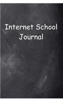Internet School Journal Chalkboard Design