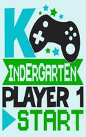 Kindergarten Player 1 Start Primary Composition Notebook For Boys Video Games