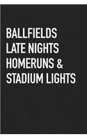 Ballfields Late Nights Homeruns
