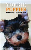 Yorkie Puppies Weekly 5 X 8 Planner 2019: 12 Month Calendar