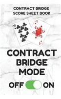 Contract Bridge Score Sheet Book