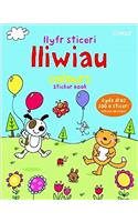 Llyfr Sticeri Lliwiau/Colours Sticker Book