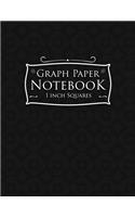Graph Paper Notebook: 1 Inch Squares: Blank Graphing Paper - Graph Paper Notebook, Great for Mathematics, Formulas, Sums & Drawing - Black Cover(62 Graph Paper Notebook: 1 Inch Squares)