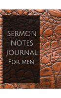 Sermon notes journal for men: Sermon notes journal for men With Calendar 2018-2019, Daily Guide for prayer, praise and scripture Workbook: size 8.5x11 Inches Extra Large Made In 