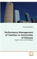 Performance Management of Teachers in Universities of Pakistan