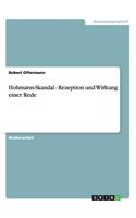Hohmann-Skandal - Rezeption und Wirkung einer Rede