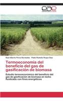 Termoeconomía del beneficio del gas de gasificación de biomasa