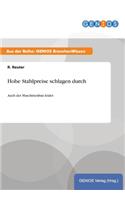 Hohe Stahlpreise schlagen durch: Auch der Maschinenbau leidet