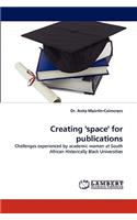 Creating ''space'' for publications