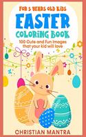 Easter Coloring Book For 5 Years Old Kids