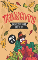 Thanksgiving Coloring Book for Kids Ages 2-5
