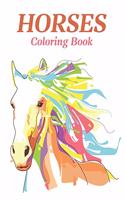 Horses Coloring Book
