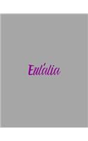 Eulália: notebook with the name on the cover, elegant, discreet, official notebook for notes, dot grid notebook,