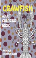 Adult Coloring Book Geometric Shapes - Animals - Crawfish