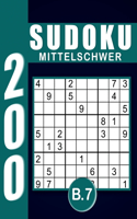Sudoku Erwachsene Mittelschwer Band 7: Großdruck im DIN A4-Format, 200 Rätsel 9x9 Sudokus für Erwachsene Mittelschwer mit Lösungen Ein tolles Geschenk für Erwachsene und Senioren..