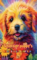 Schattige puppy's - Kleurboek voor kinderen - Creatieve en grappige scènes van lachende honden: Charmante tekeningen die creativiteit en plezier voor kinderen stimuleren