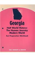 Georgia Holt World History Test Preparation Workbook: The Human Journey: Modern World