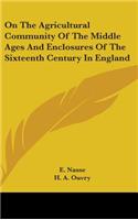 On The Agricultural Community Of The Middle Ages And Enclosures Of The Sixteenth Century In England