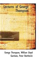 Lectures of George Thompson