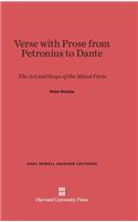 Verse with Prose from Petronius to Dante