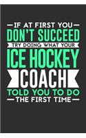 If At First You Don't Succeed Try Doing What Your Ice Hockey Coach Told You To Do The First Time