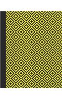 Journal: Geometric Design (Yellow) 8x10 - LINED JOURNAL - Writing journal with blank lined pages