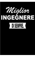 Miglior Ingegnere Di Sempre.: Taccuino Journal Libretto Blocco Notes Quaderno Agendina Giornale Idea Presente Per Uomini E Donne - 110 Pagine a Righe (Allineate)