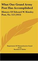What One Grand Army Post Has Accomplished