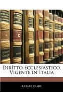 Diritto Ecclesiastico, Vigente in Italia