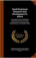 Small Ruminant Research And Development In Africa