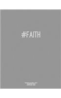 Notebook for Cornell Notes, 120 Numbered Pages, #faith, Grey Cover: For Taking Cornell Notes, Personal Index, 8.5x11, Hashtag Series, Genius Edition