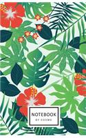 Notebook: Dot-Grid Journal, 122 Pages 5.5x8.5 Song of Tropical Rainforest